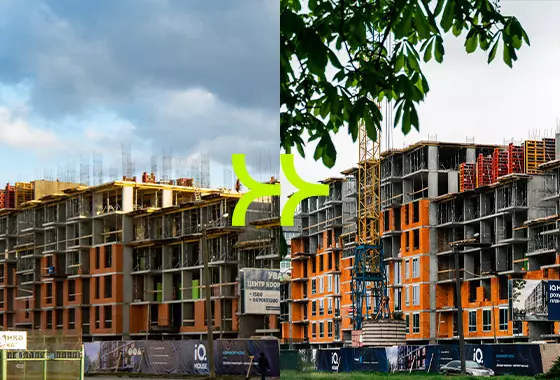 Динаміка будівництва ЖК «IQ House»: березень – травень 2023