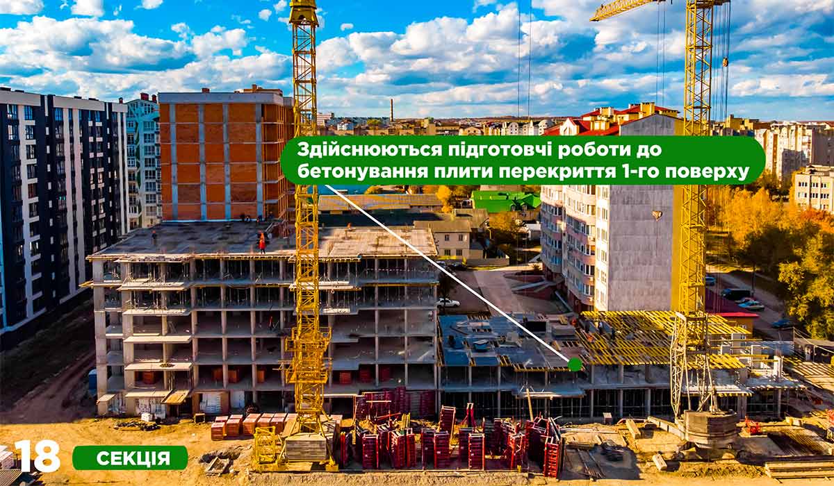 СТАН БУДІВНИЦТВА ЖИТЛОВОГО КОМПЛЕКСУ COMFORT PARK НА 27.10.2021