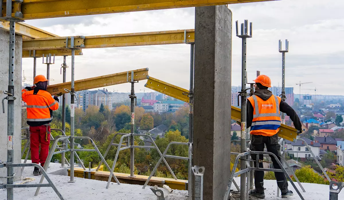 Construction state of the IQ House residential complex as of 24.10.2023