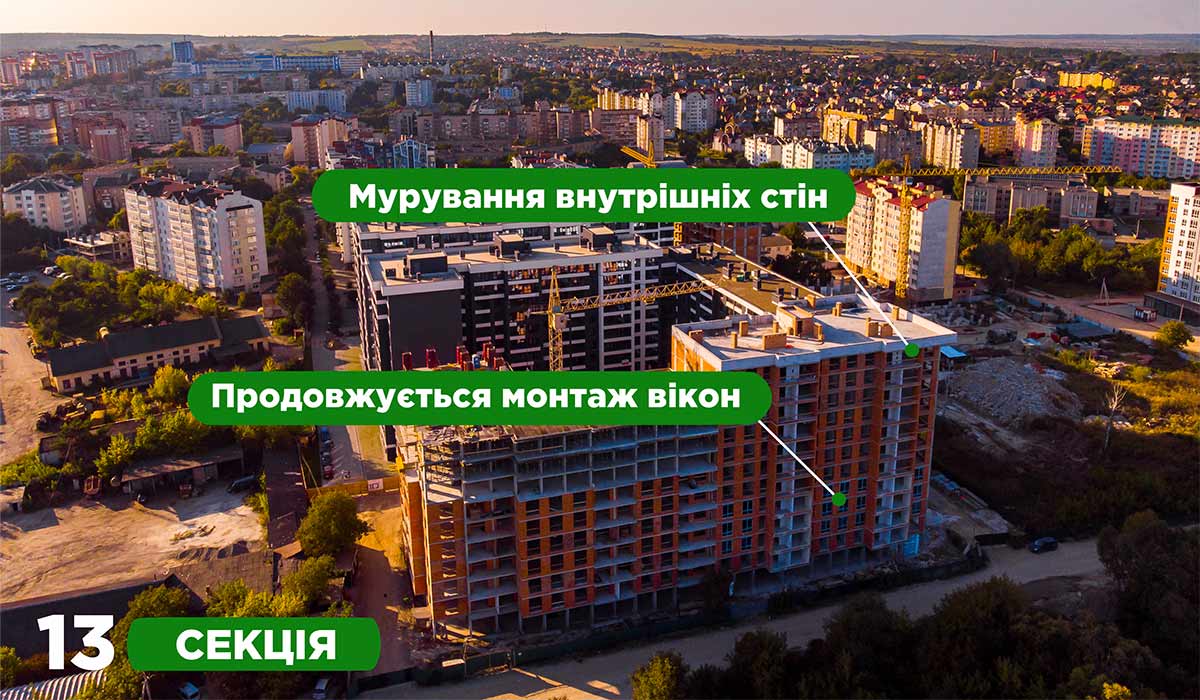 СТАН БУДІВНИЦТВА ЖИТЛОВОГО КОМПЛЕКСУ COMFORT PARK НА 31.08.2021