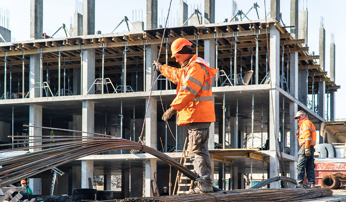 Construction state of the U ONE residential complex as of 02.16.2023