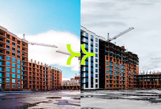 Динаміка будівництва ЖК «Family Plaza»: лютий – квітень 2023
