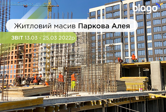 Житловий масив Паркова Алея – звіт 15.03-25.03 2022 р.