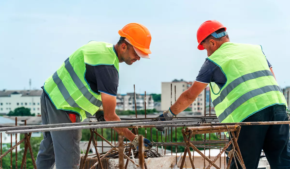 Construction state of the residential complex “IQ House” as of 06.06.2023