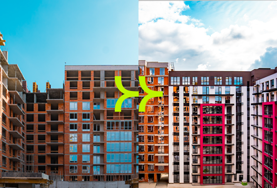 Динаміка будівництва житлового району Manhattan UP: травень – листопад 2023