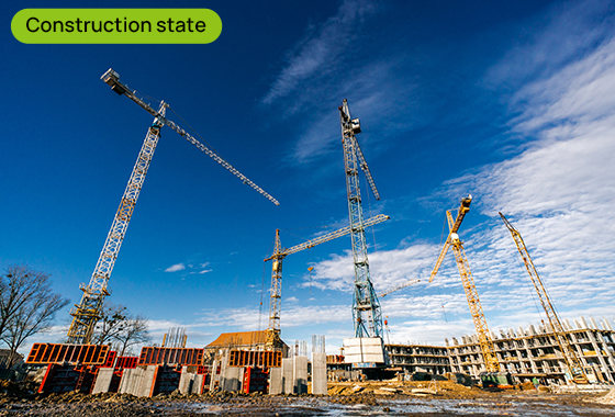 Construction state of the residential complex “SKYGARDEN” as of 18.12.2023