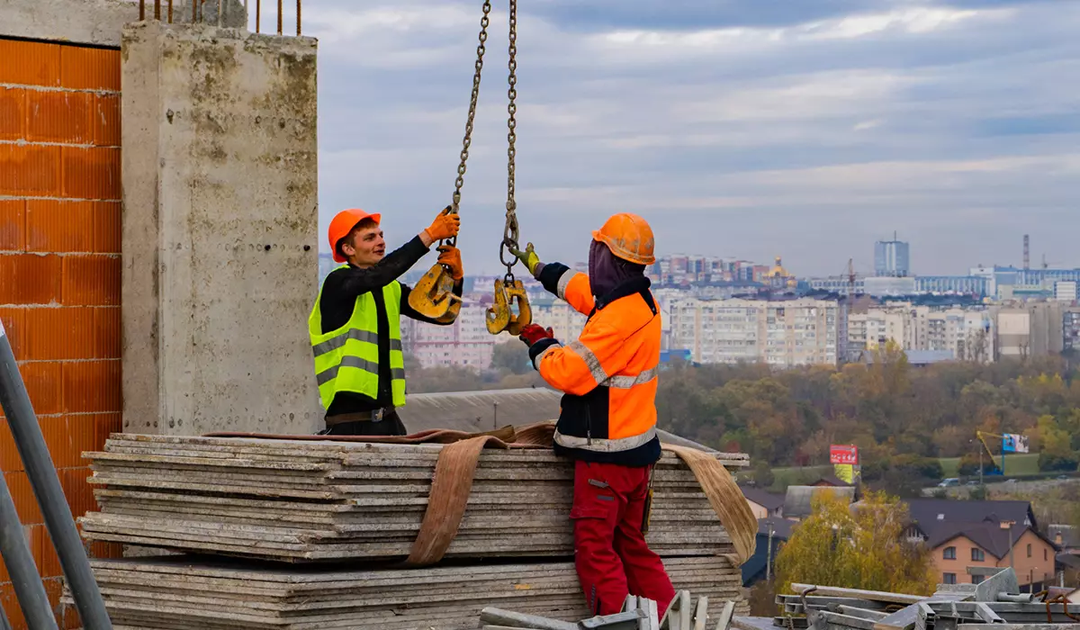 Construction state of the IQ House residential complex as of 24.10.2023