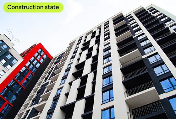 Construction state of the residential complex “MAIN HOUSE” as of 06.03.2023