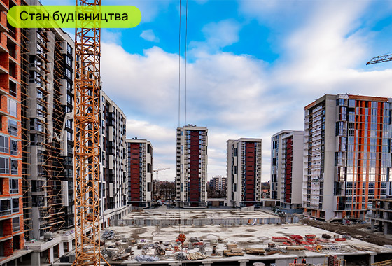 Стан будівництва житлового району Manhattan на 23.02.2023