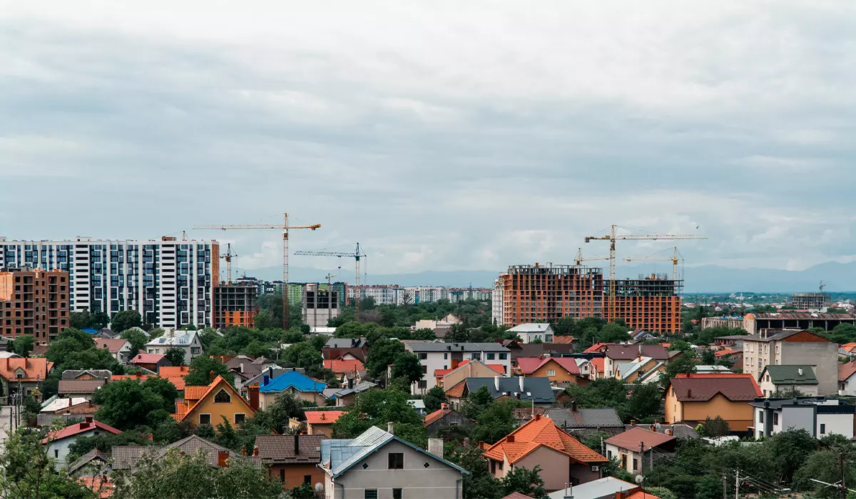 Construction state of the residential complex “IQ House” as of 06.06.2023