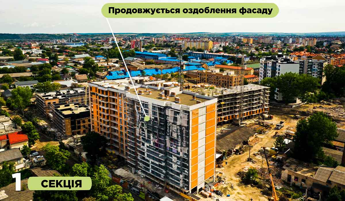 Стан будівництва житлового комплексу Family Plaza на 27.08.2021