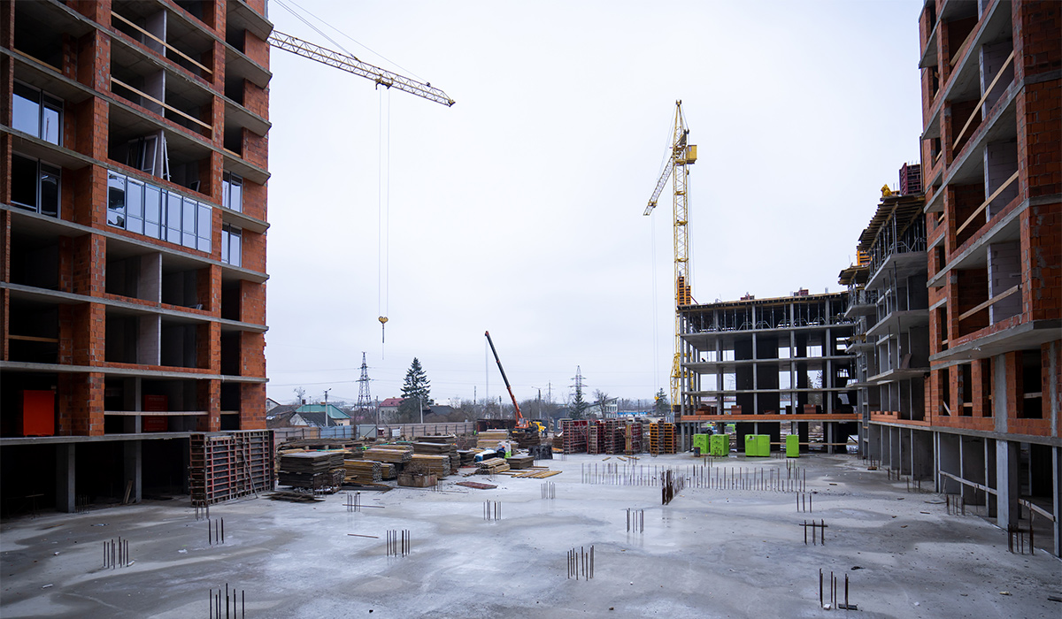 Construction state of the Manhattan UP residential area as of 01/30/2023