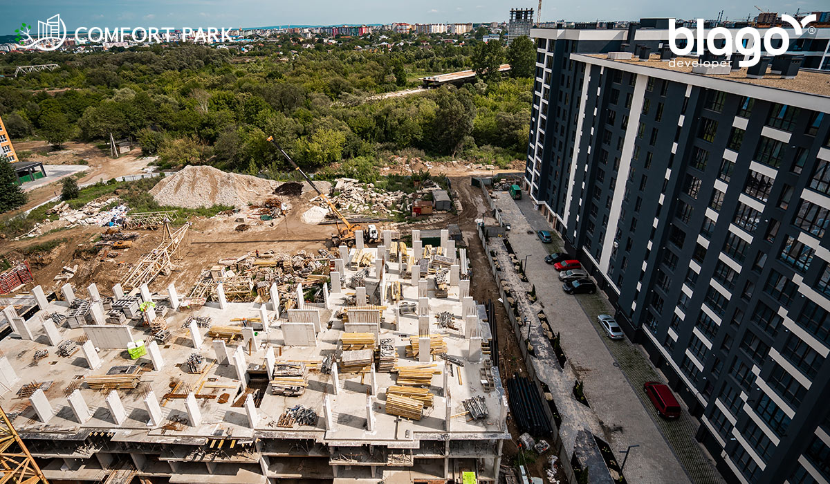 Стан будівництва ЖК “Comfort Park” на 17.08.2022