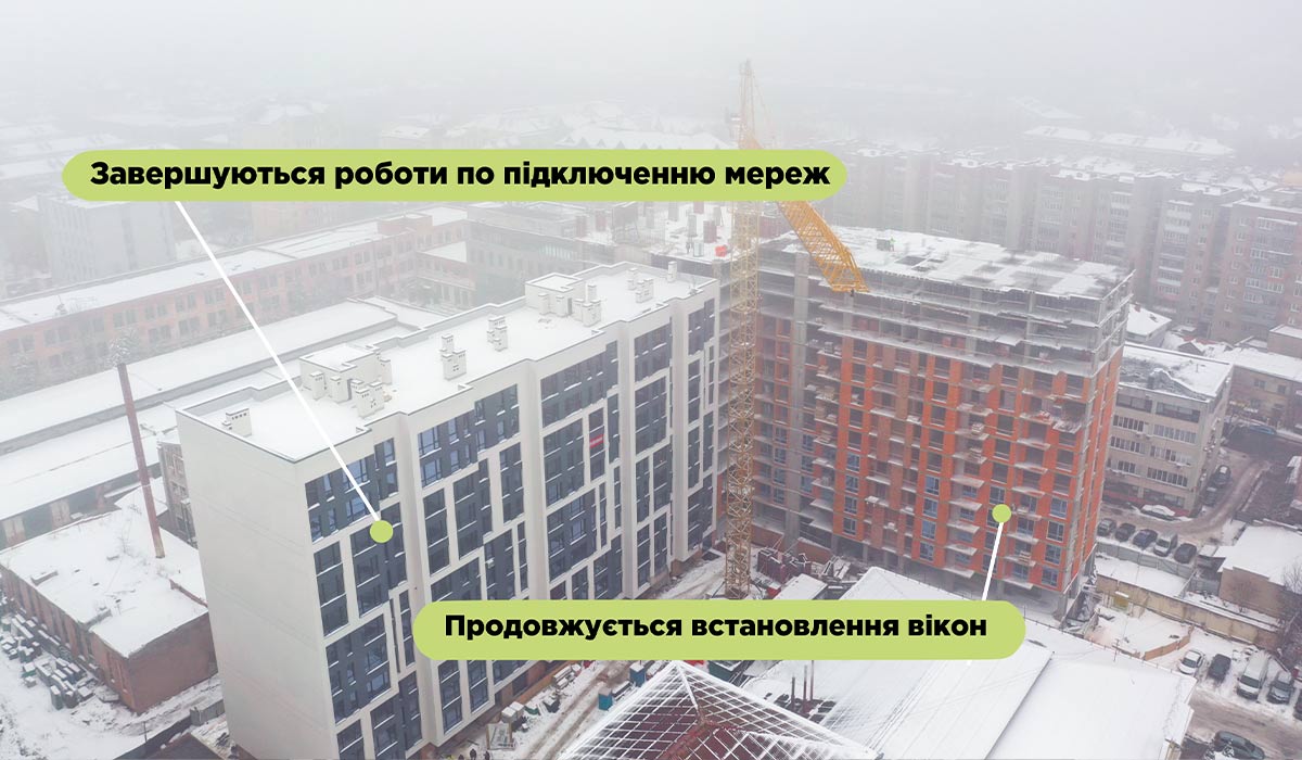 Стан будівництва житлового комплексу Main House станом на 21.12.2021