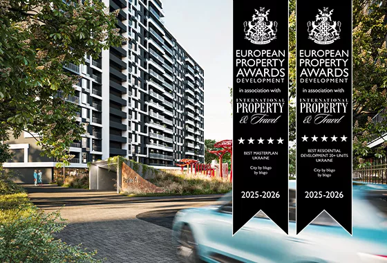City by blago здобув перемогу у двох номінаціях престижного конкурсу European Property Awards 2025-2026!