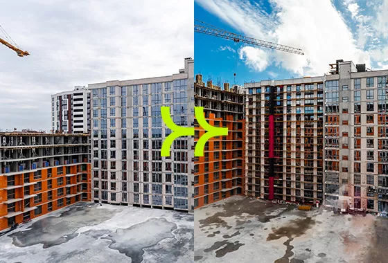 Динаміка будівництва ЖК Manhattan UP: травень 2025 – вересень 2025