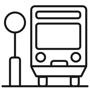 Лише 1 хвилина пішки до автобусної зупинки