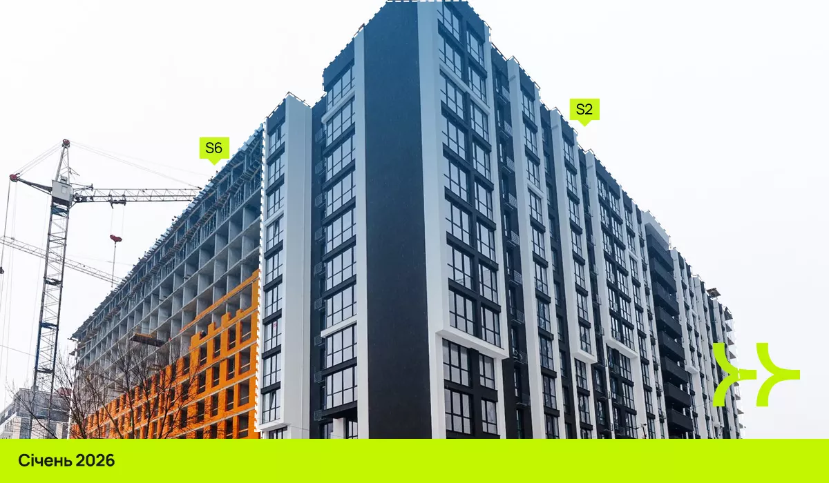 Динаміка будівництва ЖК Manhattan UP: серпень 2025 – січень 2026
