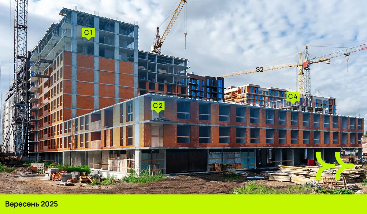 Динаміка будівництва ЖК Manhattan UP: вересень 2025 – березень 2026